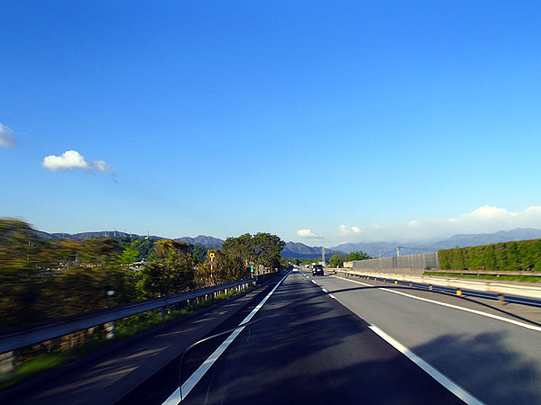 空いていた中央高速道路
